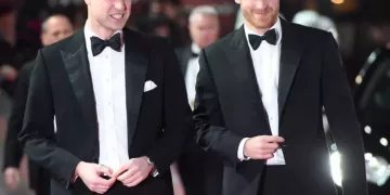 Photo Must Be Credited ©Alpha Press 073074 12/12/2017
Prince William Duke Of Cambridge and Prince Harry
Star Wars The Last Jedi European Premiere at Royal Albert Hall London*** No UK Rights Until 28 Days from Picture Shot Date ***