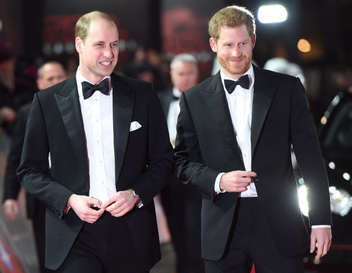 Photo Must Be Credited ©Alpha Press 073074 12/12/2017
Prince William Duke Of Cambridge and Prince Harry
Star Wars The Last Jedi European Premiere at Royal Albert Hall London*** No UK Rights Until 28 Days from Picture Shot Date ***