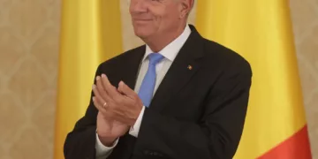 Primirea de către Președintele României, Klaus Iohannis, la Palatul Cotroceni a Echipei Olimpice a României înaintea participării la Jocurile Olimpice de la Paris 2024, la Palatul Cotroceni din București, 17 iulie 2024. Inquam Photos / George Călin