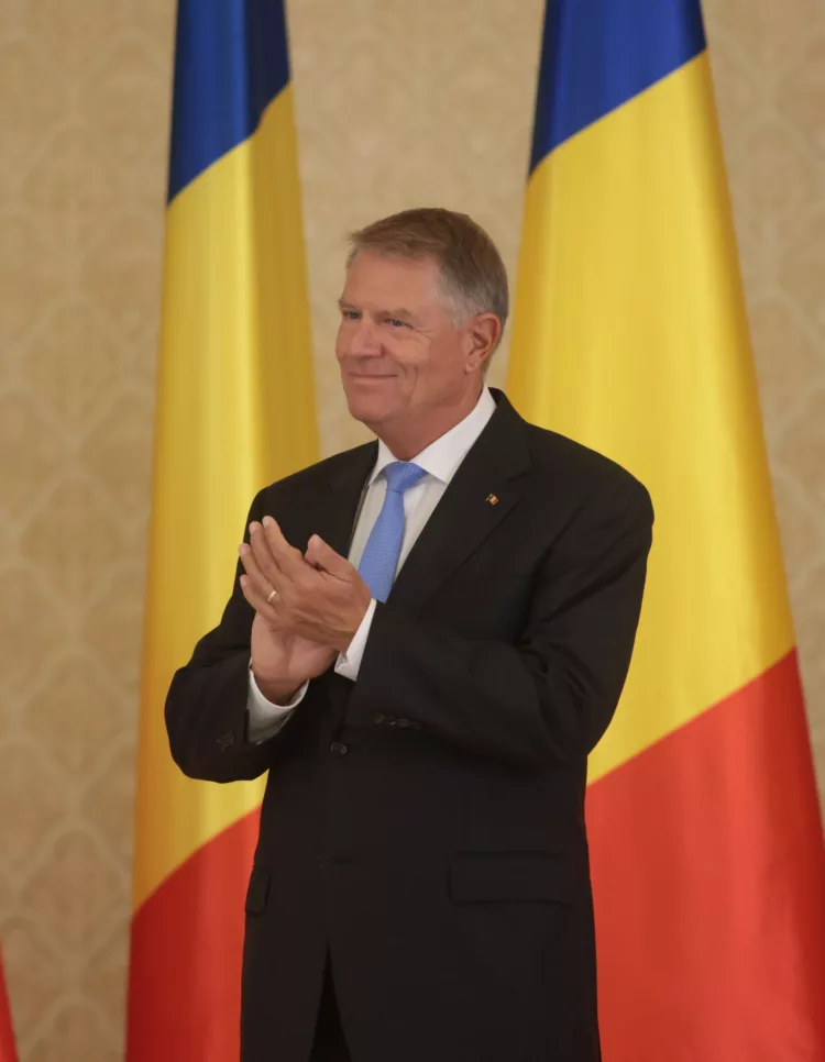 Primirea de către Președintele României, Klaus Iohannis, la Palatul Cotroceni a Echipei Olimpice a României înaintea participării la Jocurile Olimpice de la Paris 2024, la Palatul Cotroceni din București, 17 iulie 2024. Inquam Photos / George Călin