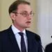 Romanian Prime Minister designate Luca Niculescu, left, speaks to media after being nominated to form a government by Romanian President Nicusor Dan, right, at the Cotroceni Presidential Palace in Bucharest, Romania, Monday, Oct. 5, 2026.,Image: 1140798450, License: Rights-managed, Restrictions: This content is intended for editorial use only. For other uses, additional clearances may be required., Model Release: no , Pictured: Luca Niculescu,Nicusor Dan